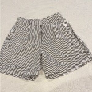 Old Navy Navy and White Striped Shorts